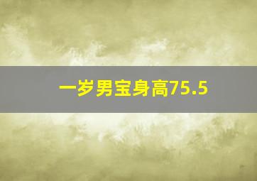 一岁男宝身高75.5