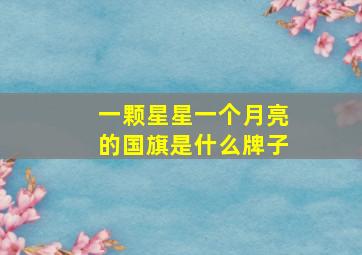 一颗星星一个月亮的国旗是什么牌子