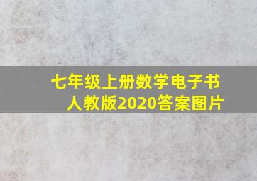 七年级上册数学电子书人教版2020答案图片