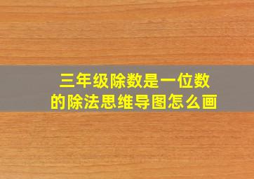 三年级除数是一位数的除法思维导图怎么画