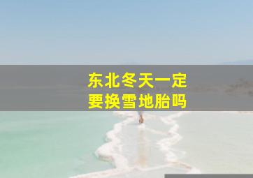 东北冬天一定要换雪地胎吗