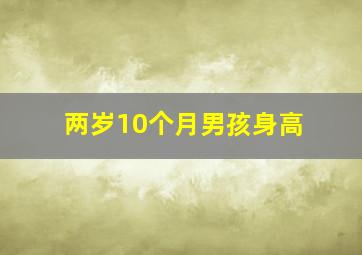 两岁10个月男孩身高