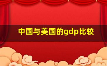 中国与美国的gdp比较