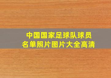 中国国家足球队球员名单照片图片大全高清