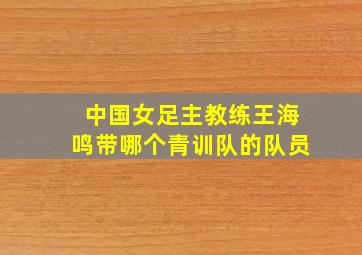 中国女足主教练王海鸣带哪个青训队的队员