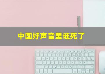 中国好声音里谁死了