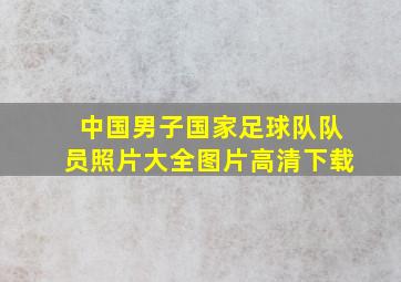 中国男子国家足球队队员照片大全图片高清下载