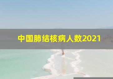 中国肺结核病人数2021