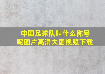 中国足球队叫什么称号呢图片高清大图视频下载