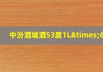 中汾酒城酒53度1L×6瓶