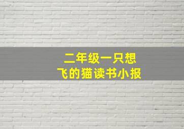 二年级一只想飞的猫读书小报