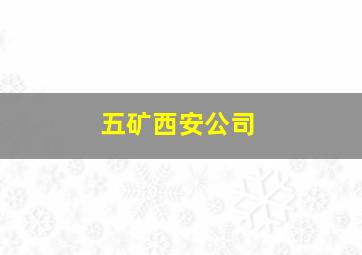 五矿西安公司