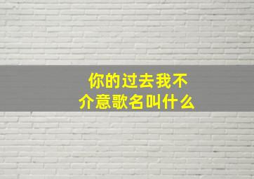 你的过去我不介意歌名叫什么