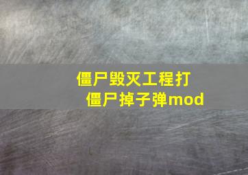 僵尸毁灭工程打僵尸掉子弹mod