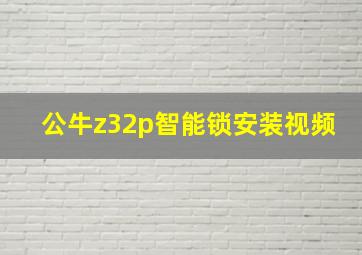 公牛z32p智能锁安装视频