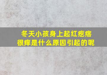 冬天小孩身上起红疙瘩很痒是什么原因引起的呢