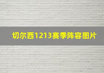 切尔西1213赛季阵容图片