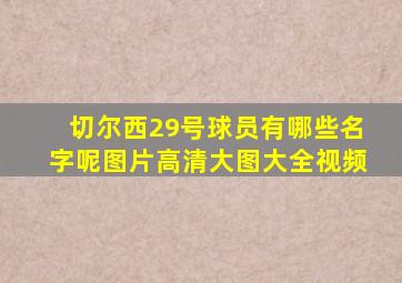 切尔西29号球员有哪些名字呢图片高清大图大全视频