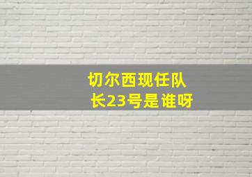 切尔西现任队长23号是谁呀