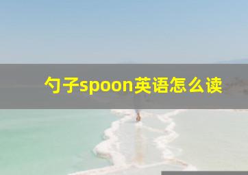 勺子spoon英语怎么读