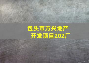 包头市方兴地产开发项目202厂