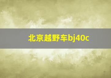 北京越野车bj40c