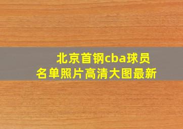 北京首钢cba球员名单照片高清大图最新