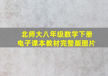 北师大八年级数学下册电子课本教材完整版图片