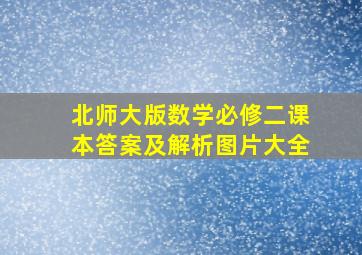 北师大版数学必修二课本答案及解析图片大全