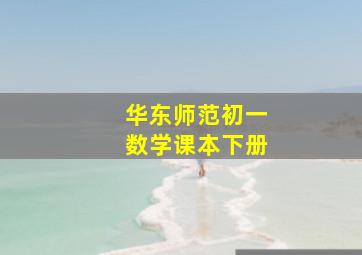 华东师范初一数学课本下册