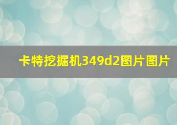 卡特挖掘机349d2图片图片