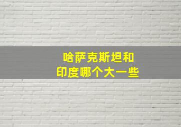 哈萨克斯坦和印度哪个大一些