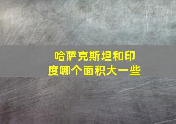 哈萨克斯坦和印度哪个面积大一些