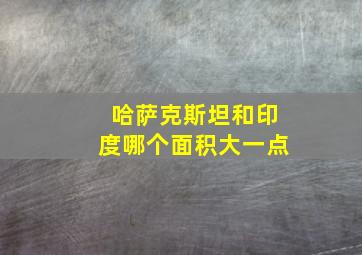 哈萨克斯坦和印度哪个面积大一点