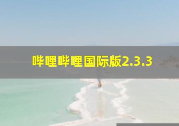 哔哩哔哩国际版2.3.3