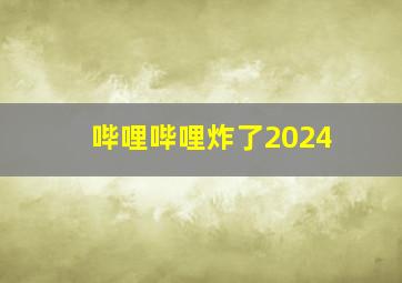 哔哩哔哩炸了2024