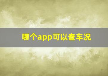 哪个app可以查车况