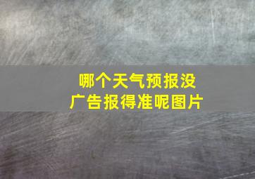 哪个天气预报没广告报得准呢图片