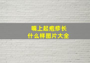 嘴上起疱疹长什么样图片大全