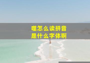 噬怎么读拼音是什么字体啊