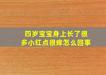 四岁宝宝身上长了很多小红点很痒怎么回事