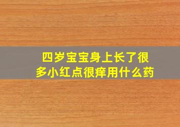 四岁宝宝身上长了很多小红点很痒用什么药