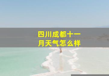 四川成都十一月天气怎么样