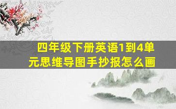 四年级下册英语1到4单元思维导图手抄报怎么画