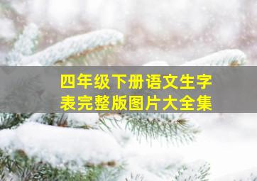 四年级下册语文生字表完整版图片大全集