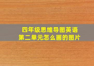 四年级思维导图英语第二单元怎么画的图片