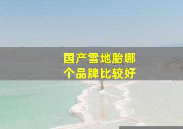 国产雪地胎哪个品牌比较好