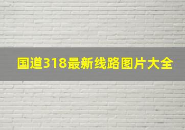 国道318最新线路图片大全