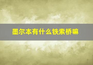 墨尔本有什么铁索桥嘛