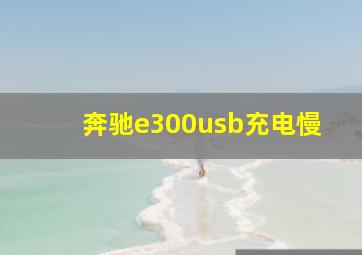 奔驰e300usb充电慢